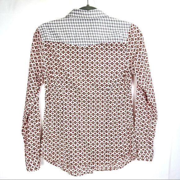 SECEN Women’s Small Cotton Long Sleeve Blouse Western Boho Cowgirl Appeal - Picture 13 of 13